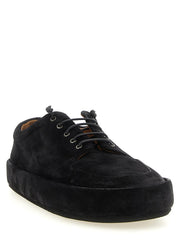 Marsell Black Calfskin Oxfords And Derbies
