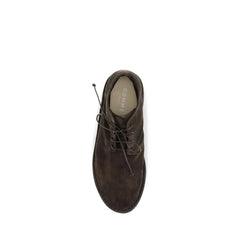 Marsell Brown Suede Leather Lace-Up Boots
