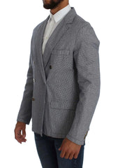 Master Coat Blue Double Breasted Regular Fit Blazer - IT50 | L - Sport Jackets
