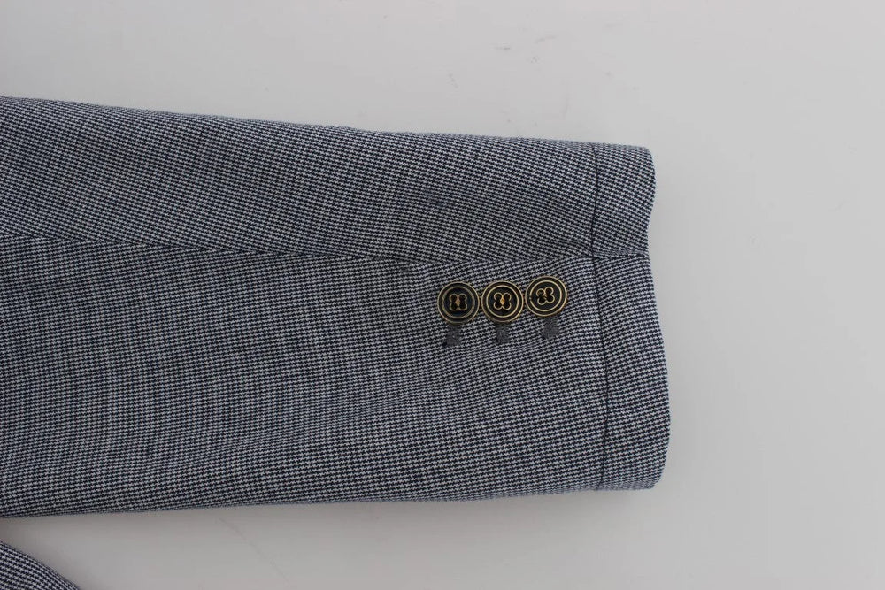 Master Coat Blue Double Breasted Regular Fit Blazer - IT50 | L - Sport Jackets