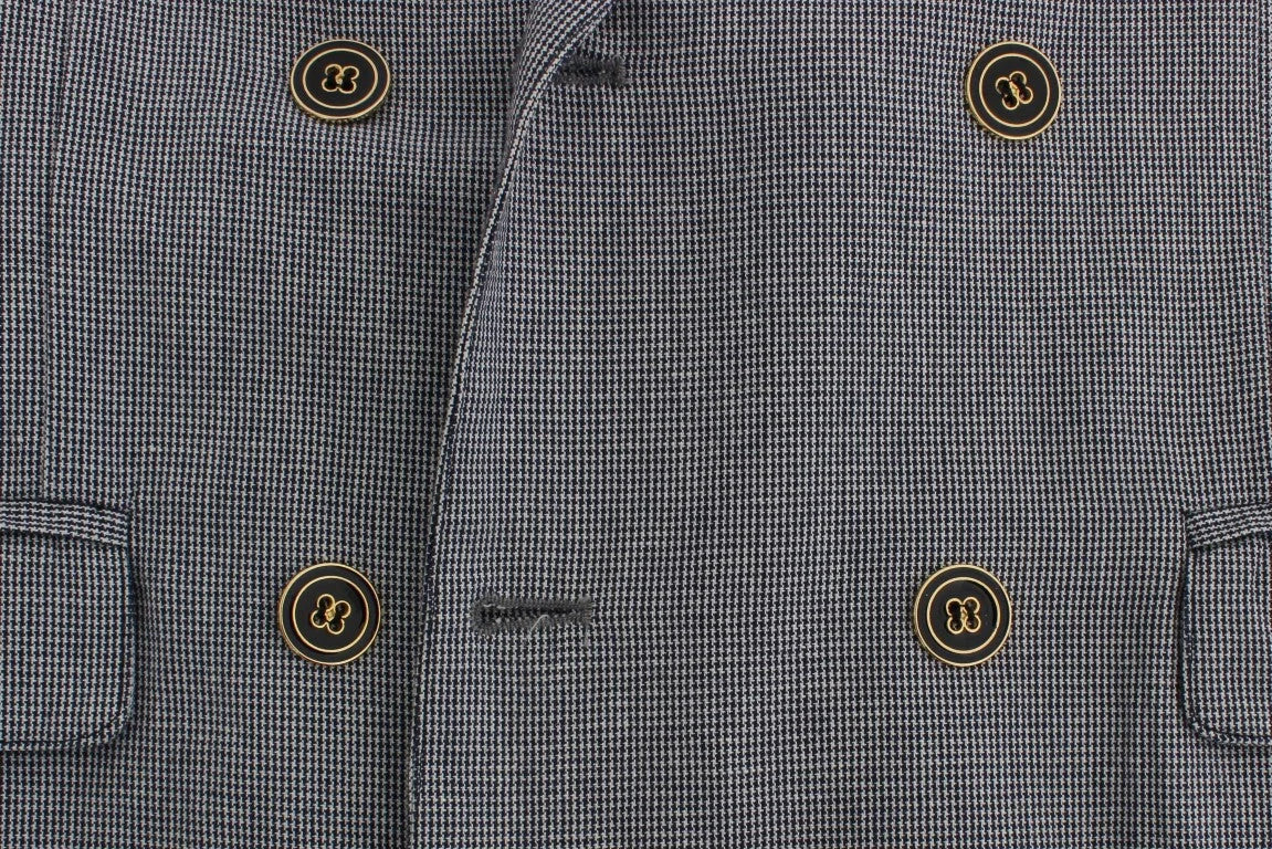 Master Coat Blue Double Breasted Regular Fit Blazer - IT50 | L - Sport Jackets