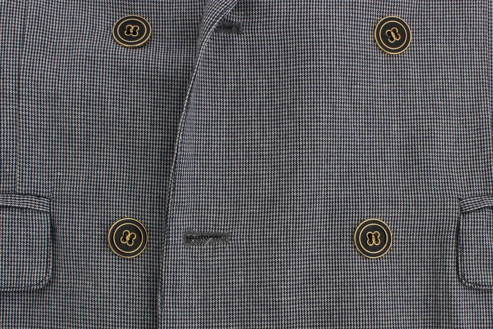 Master Coat Blue Double Breasted Regular Fit Blazer - IT50 | L - Sport Jackets
