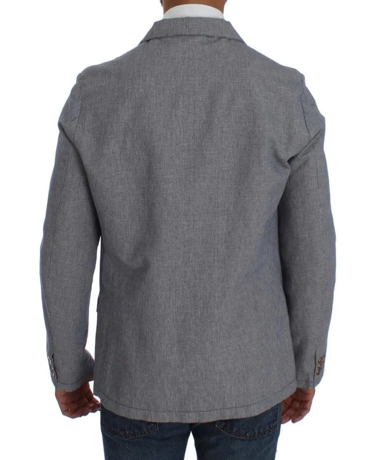Master Coat Blue Double Breasted Regular Fit Blazer - IT50 | L - Sport Jackets
