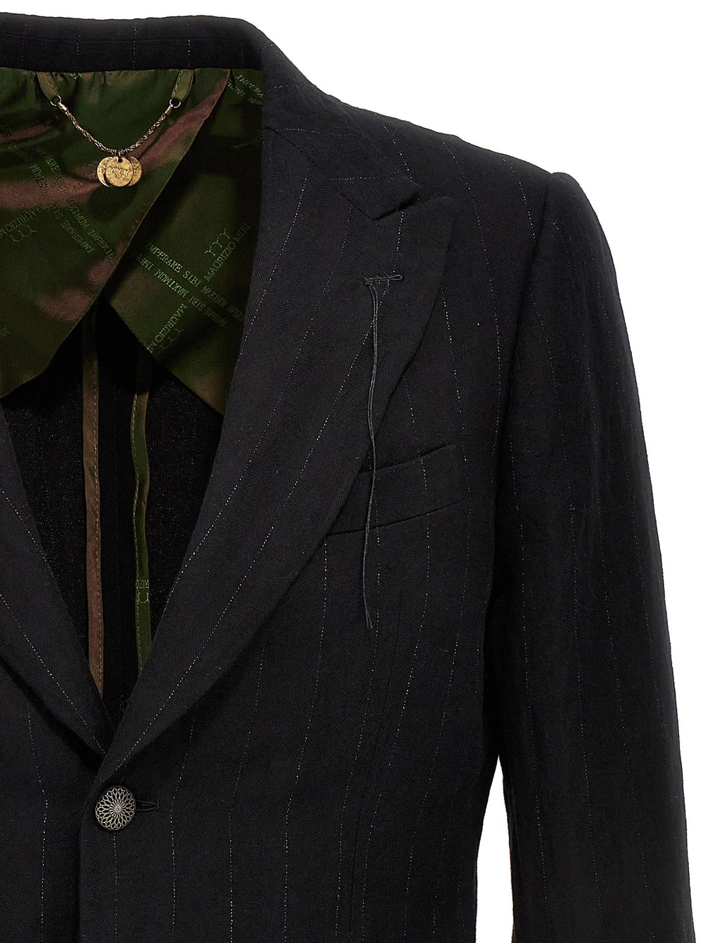 MAURIZIO MIRI Black Cotton Blazer - IT50 | L