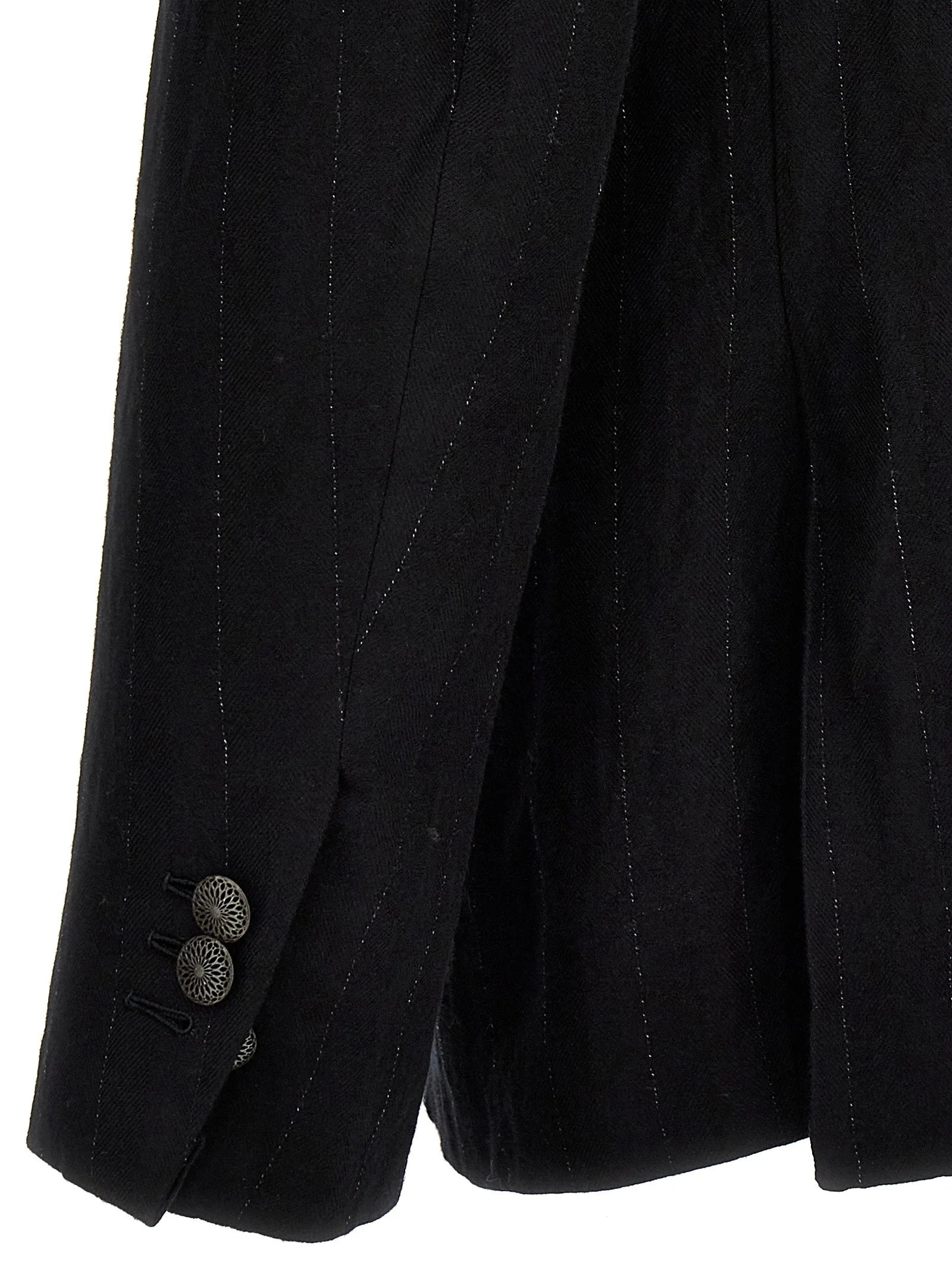 MAURIZIO MIRI Black Cotton Blazer - IT50 | L