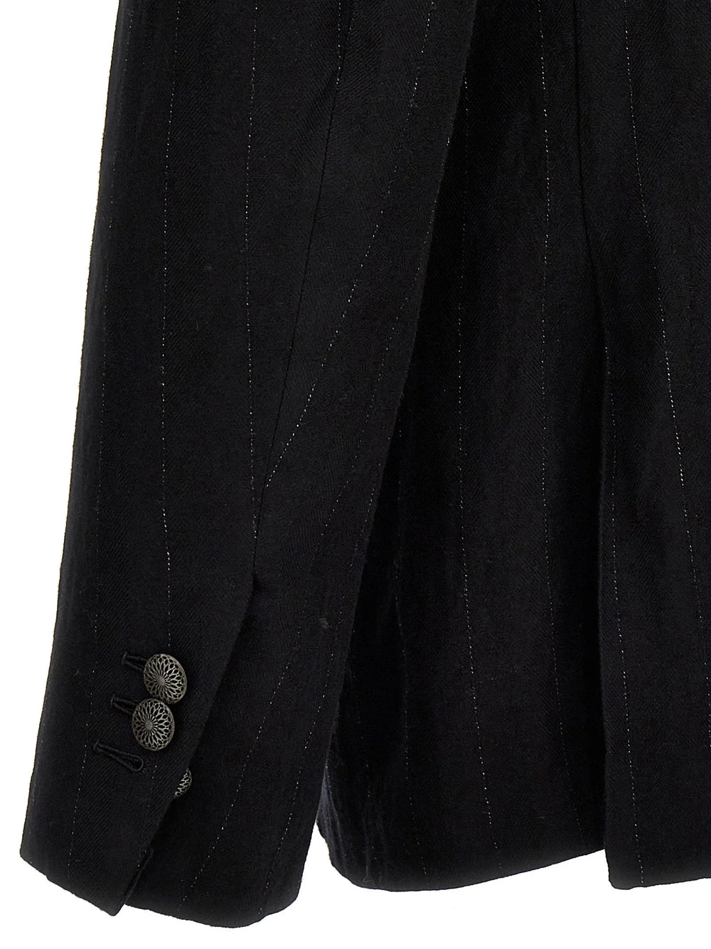 MAURIZIO MIRI Black Cotton Blazer - IT50 | L