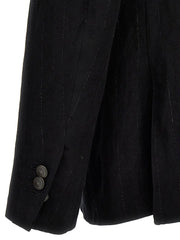 MAURIZIO MIRI Black Cotton Blazer - IT50 | L