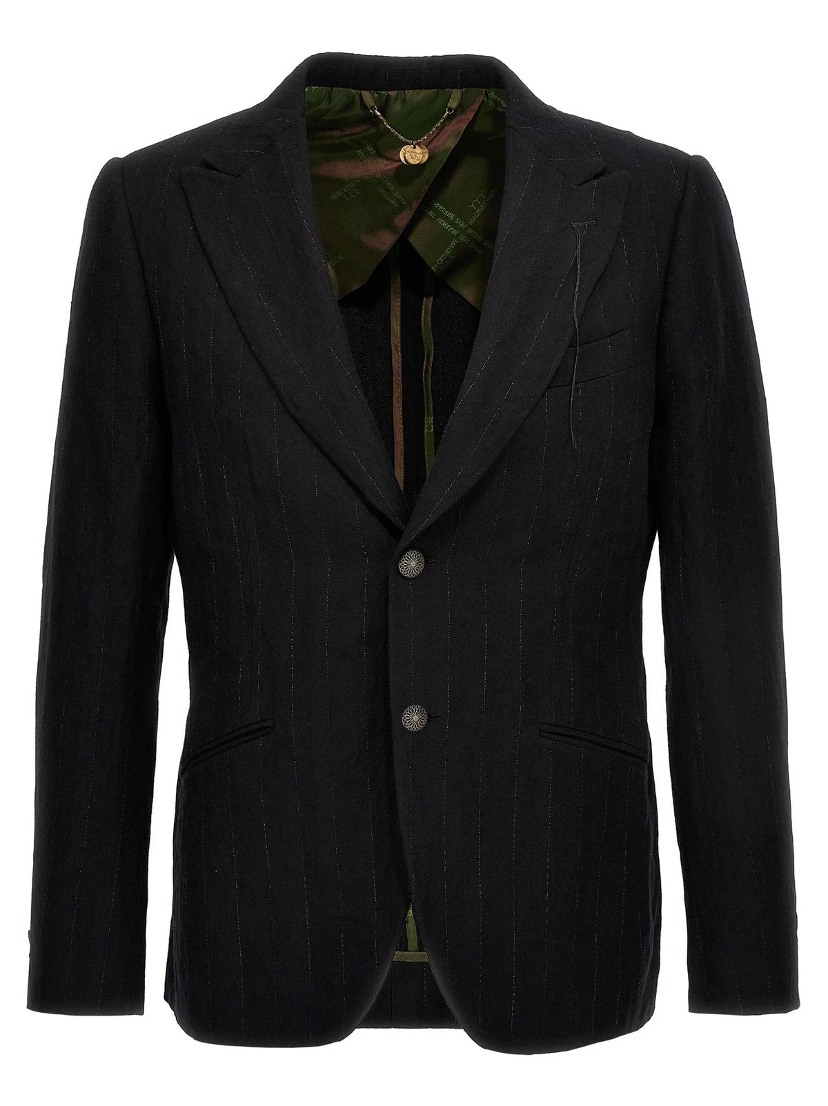 MAURIZIO MIRI Black Cotton Blazer - IT50 | L
