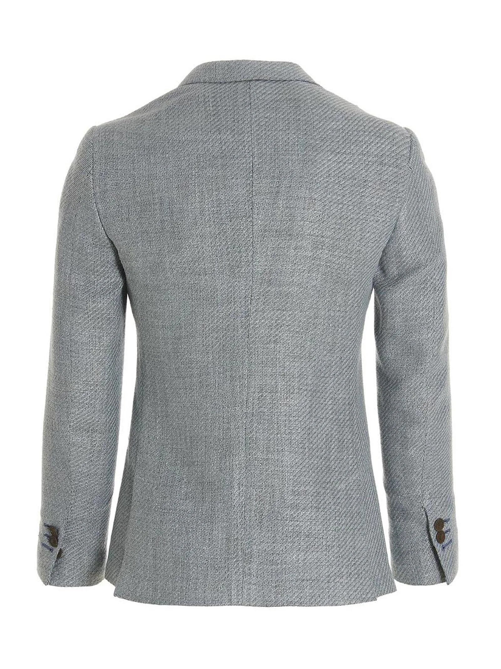 MAURIZIO MIRI Blue Silk Blazer - 48 | M