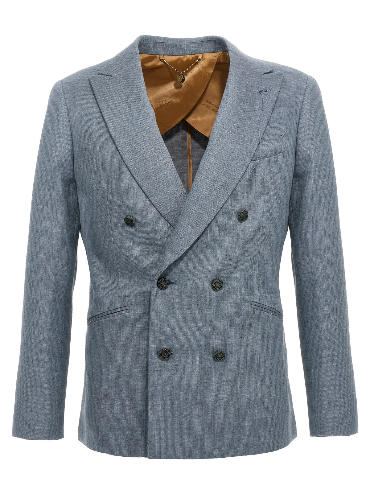 MAURIZIO MIRI Blue Silk Blazer
