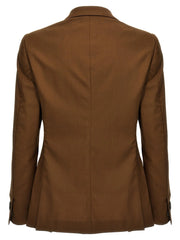 MAURIZIO MIRI Brown Wool Blazer - XXL