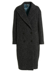 MAURIZIO MIRI Gray Viscose Coat - IT38