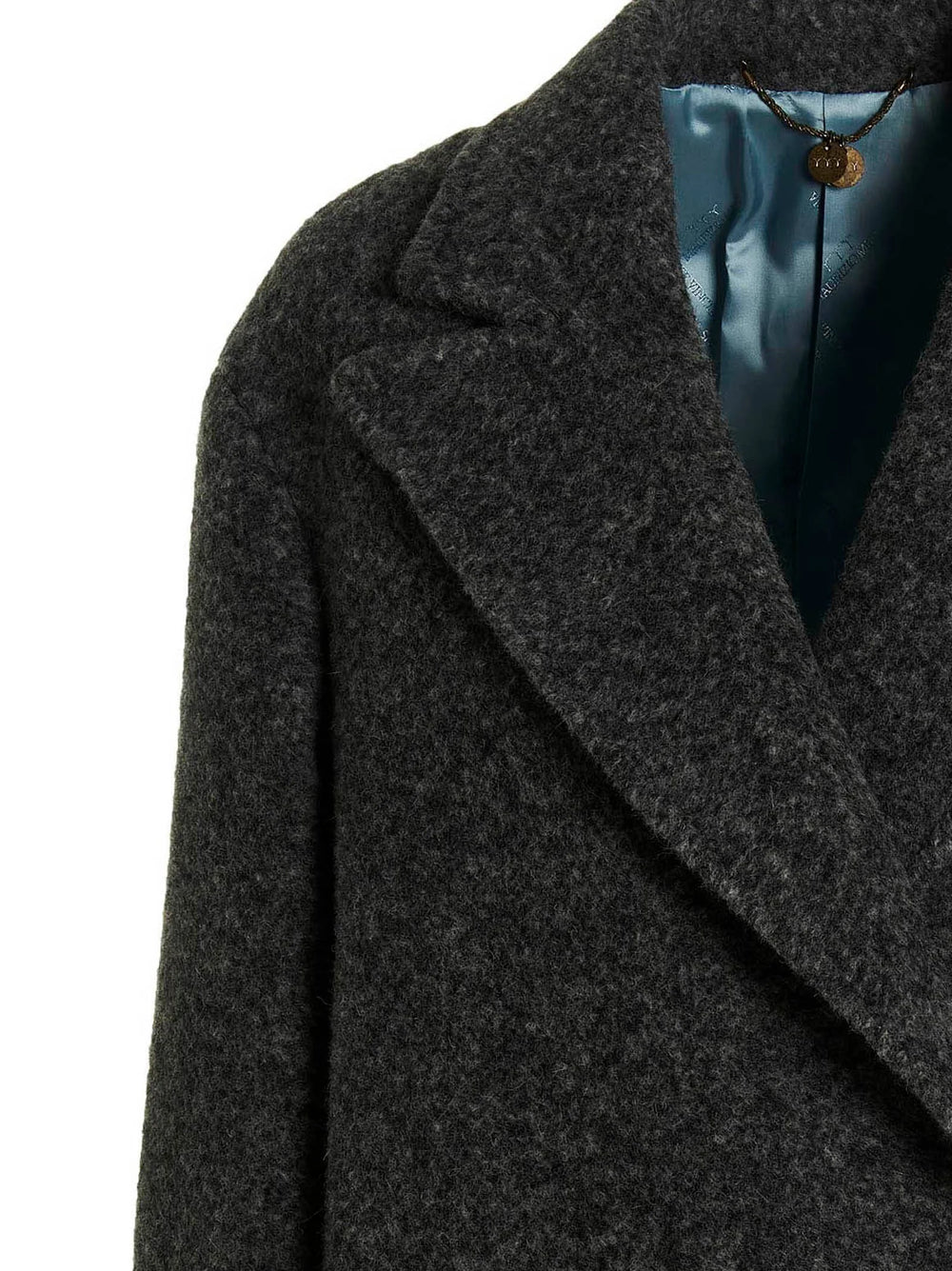 MAURIZIO MIRI Gray Viscose Coat - IT38
