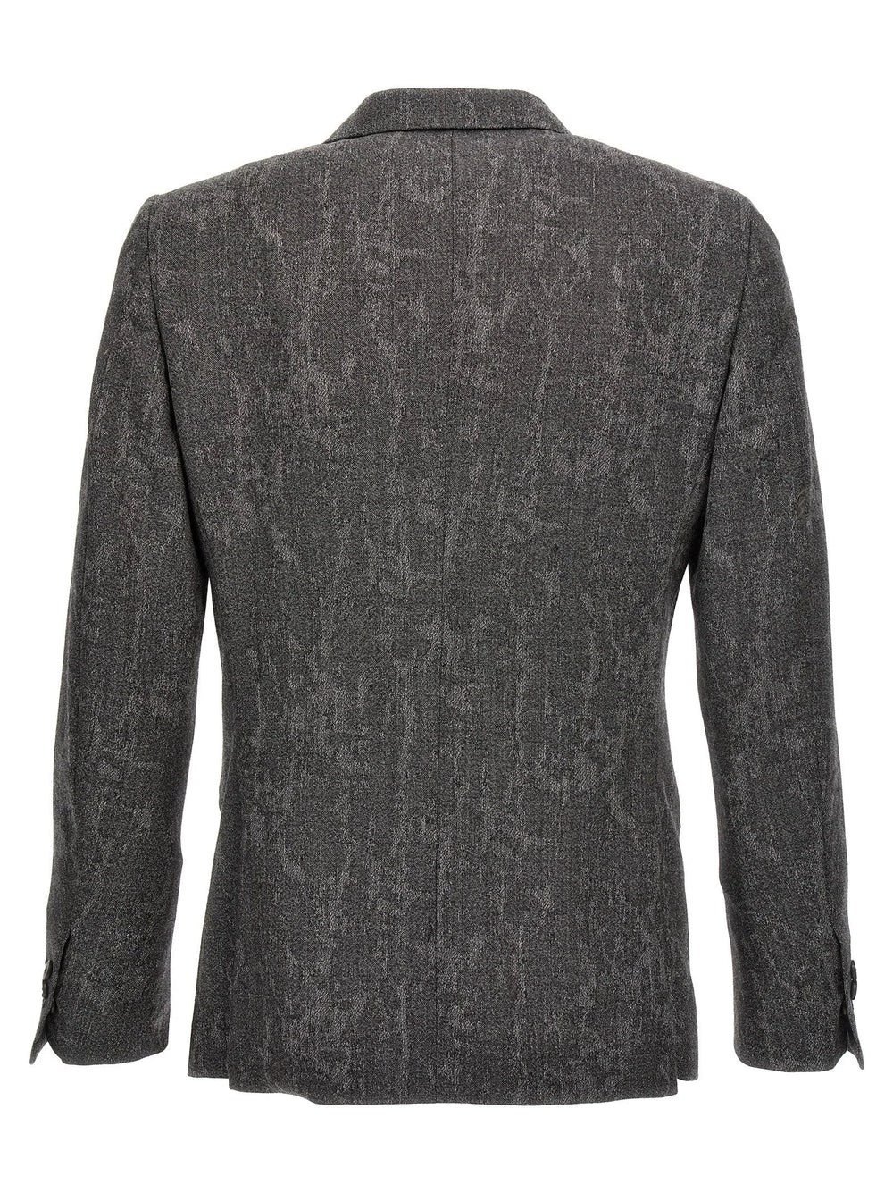 MAURIZIO MIRI Gray Wool Blazer - IT52 | XL