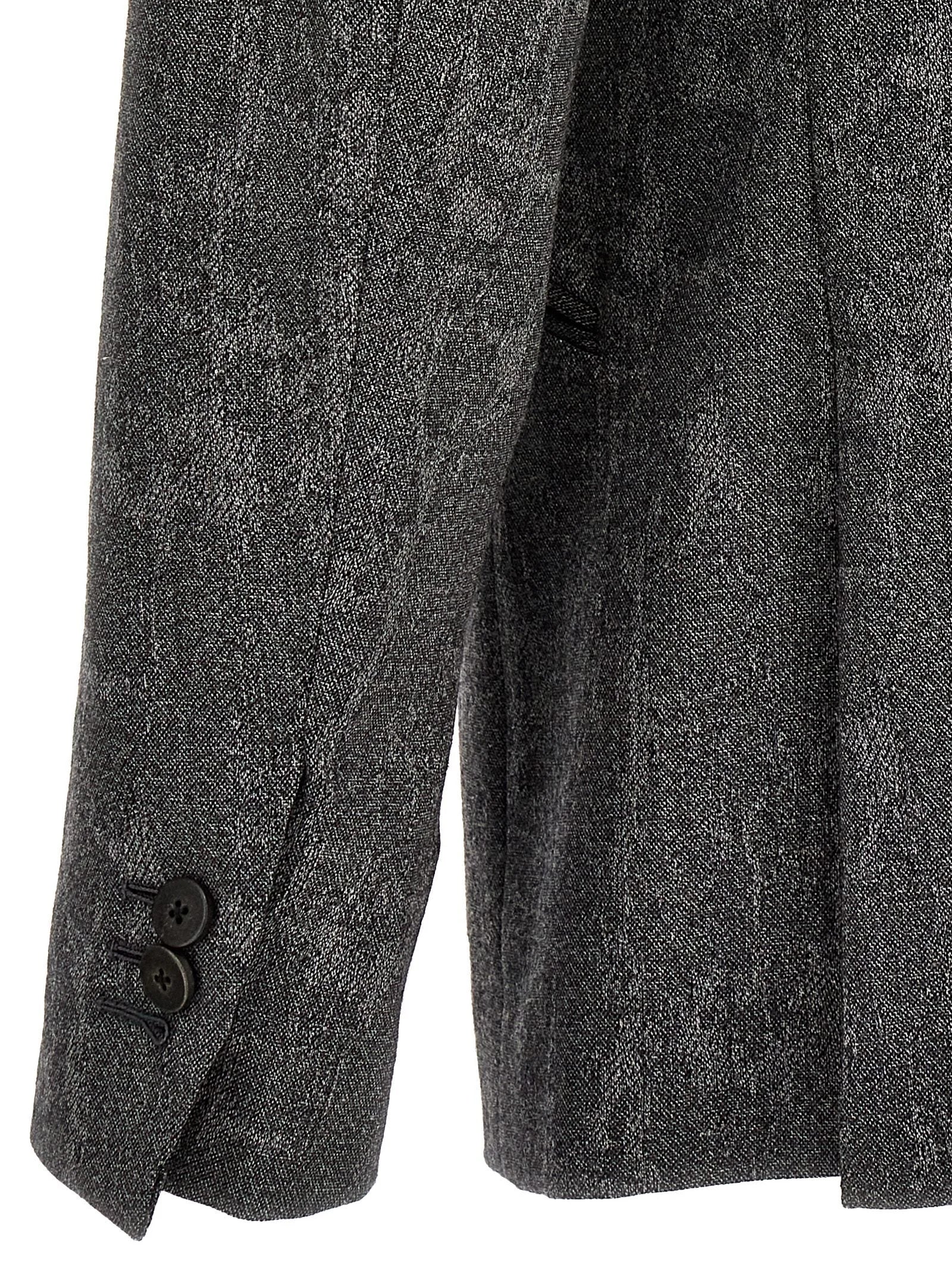 MAURIZIO MIRI Gray Wool Blazer - IT52 | XL