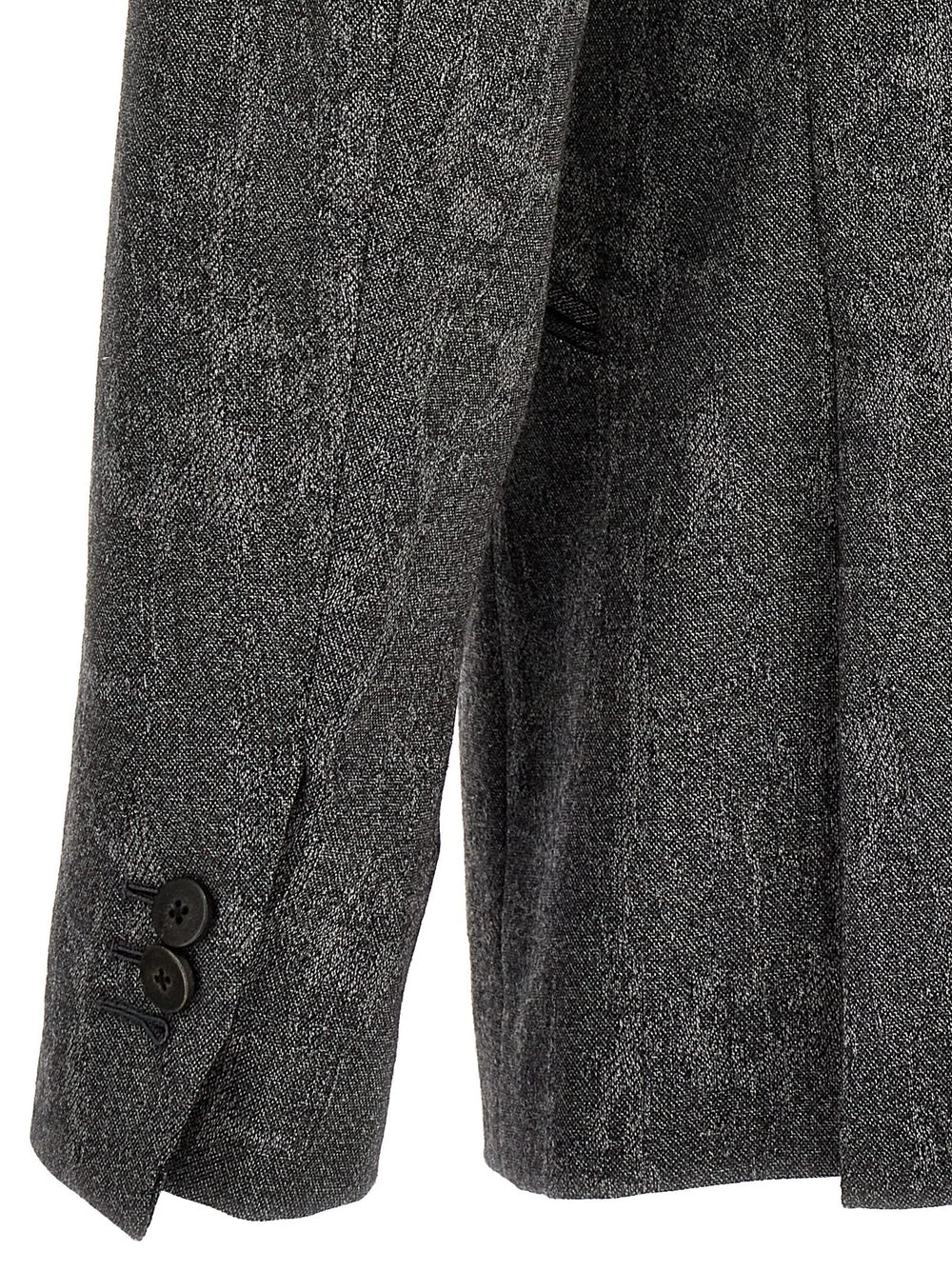 MAURIZIO MIRI Gray Wool Blazer - IT52 | XL
