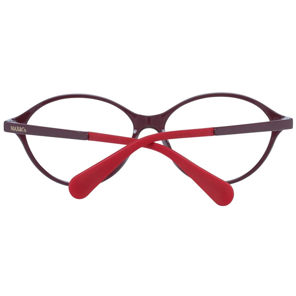Max & Co Burgundy Women Glasses Frame - Eyeglasses