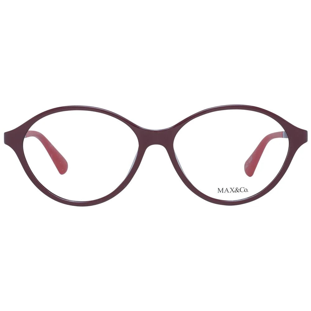 Max & Co Burgundy Women Glasses Frame - Eyeglasses