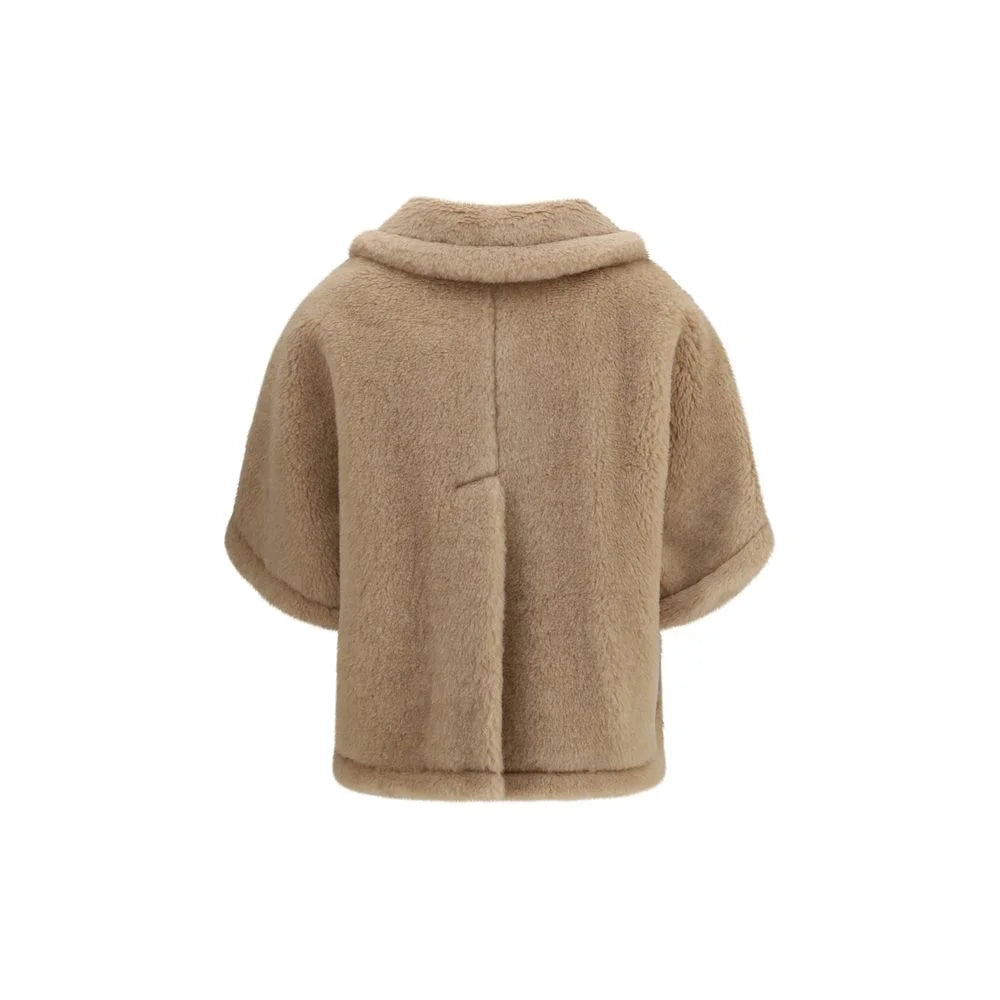 Max Mara Beige Alpaca Vicugna Pacos Coat