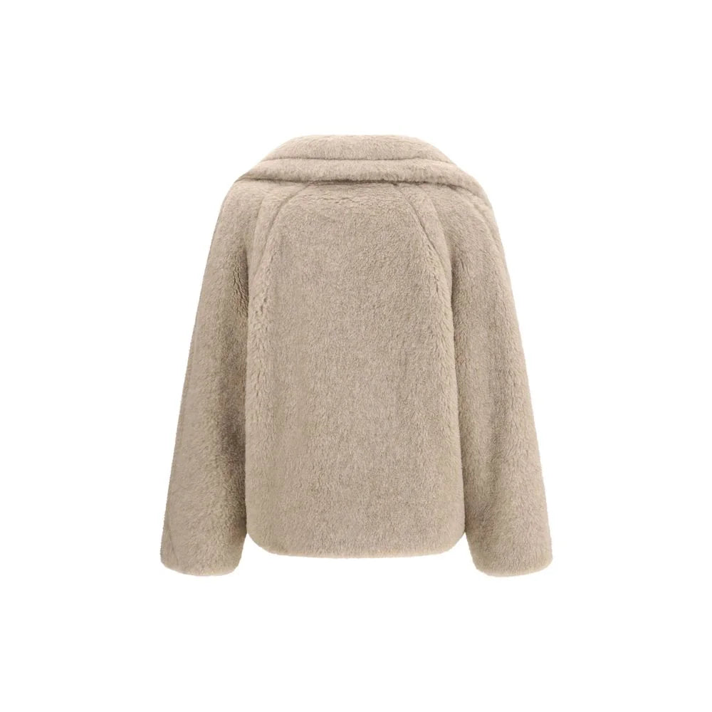 Max Mara Beige Alpaca Vicugna Pacos Coat - IT40 | M