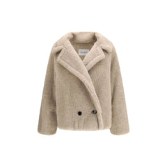 Max Mara Beige Alpaca Vicugna Pacos Coat - IT42 | L