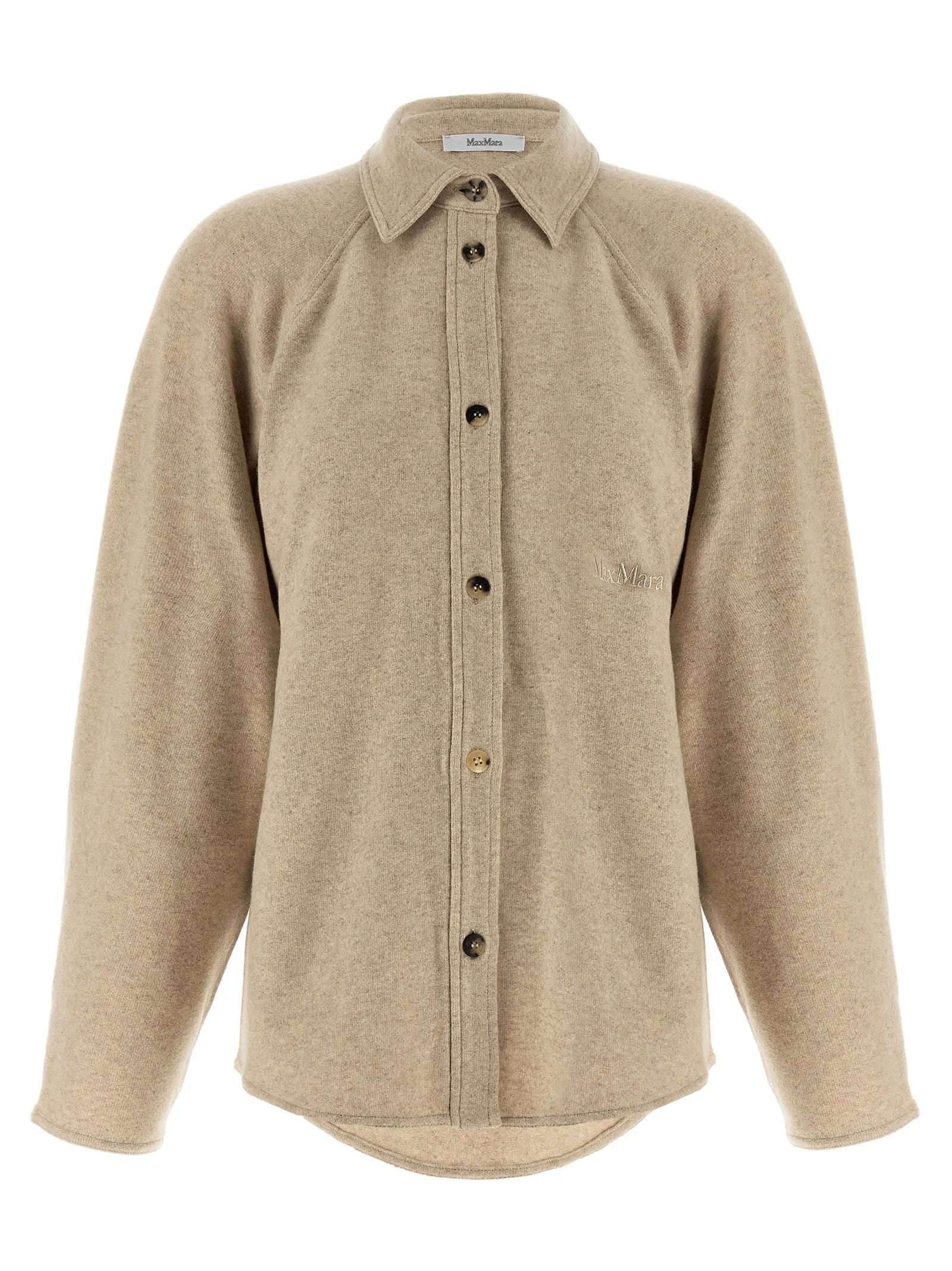Max Mara Beige Cashmere Blouse