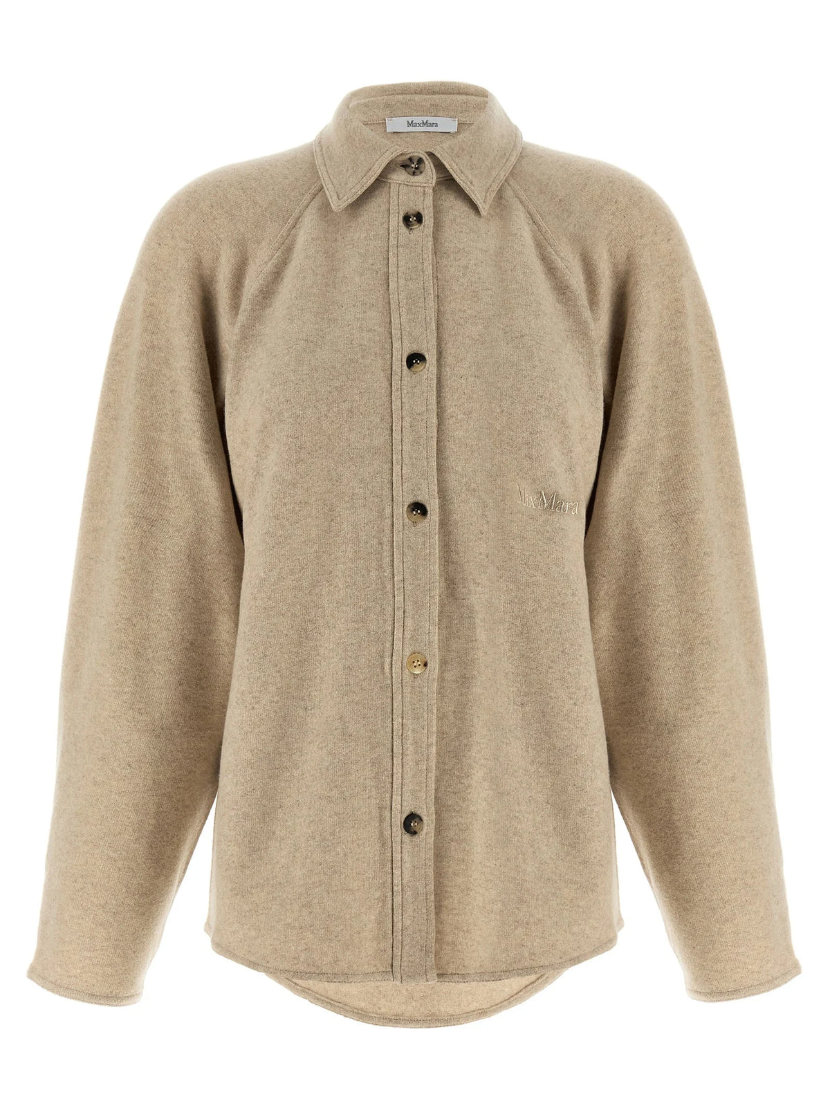Max Mara Beige Cashmere Blouse