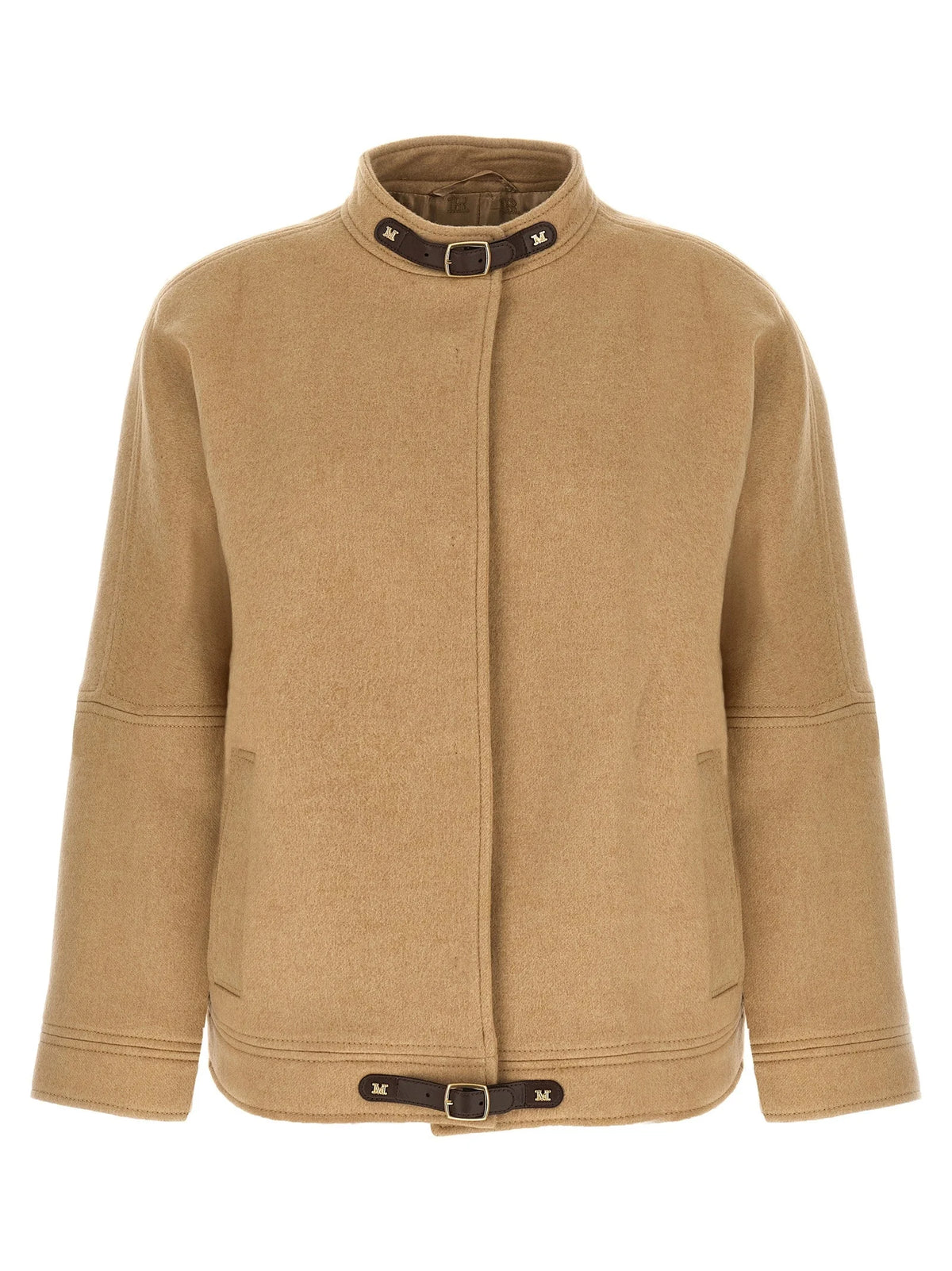 Max Mara Beige Cashmere Bomber