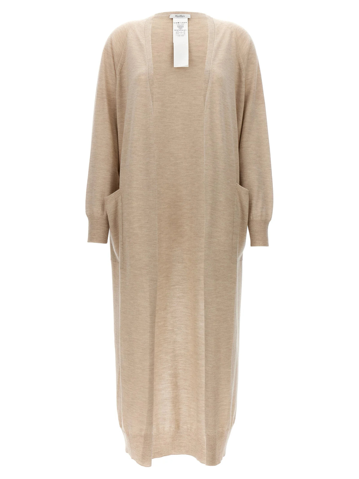 Max Mara Beige Cashmere Cardigan - L