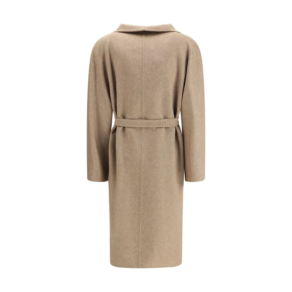 Max Mara Beige Cashmere Coat - IT40 | M