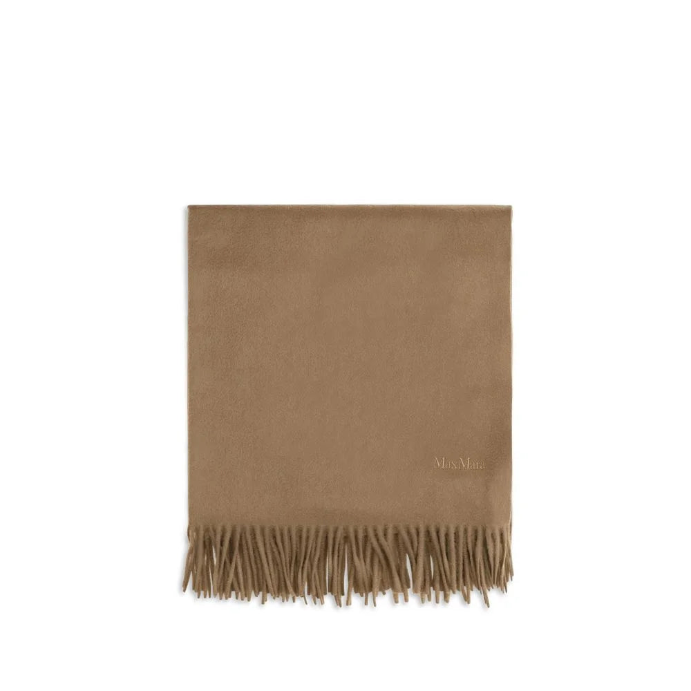 Max Mara Beige Cashmere Scarf