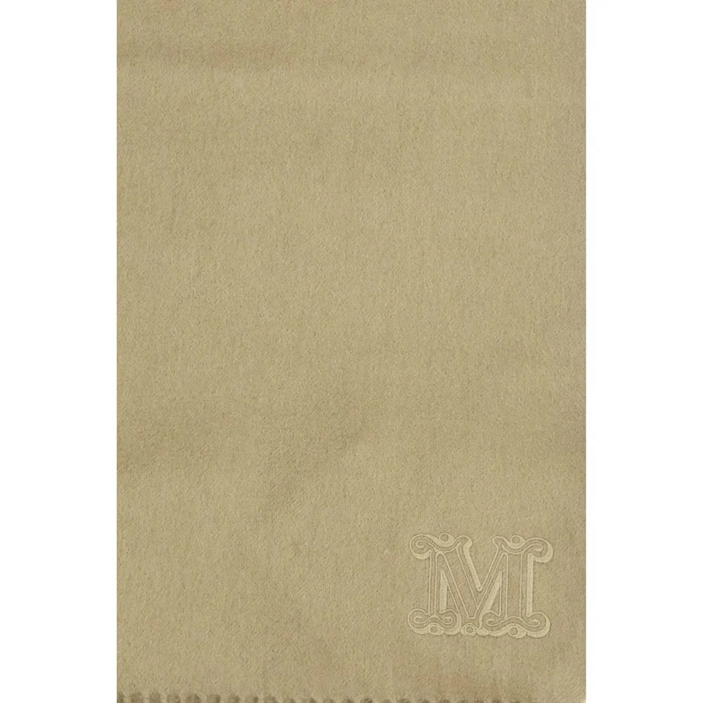 Max Mara Beige Cashmere Scarf