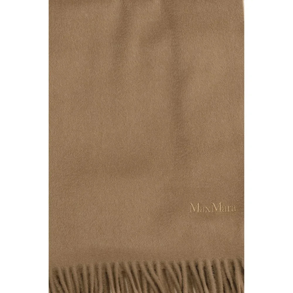 Max Mara Beige Cashmere Scarf