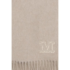 Max Mara Beige Cashmere Scarf - Scarves & Shawls