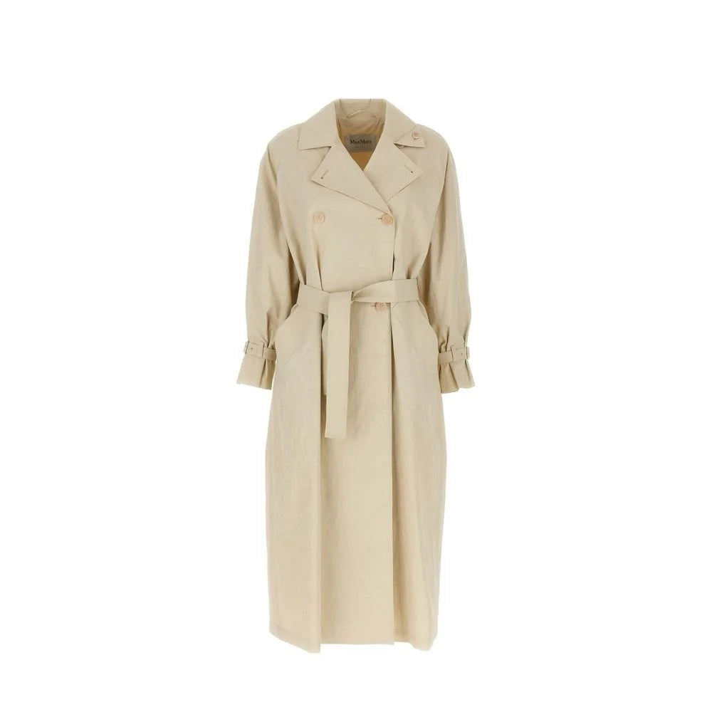 Max Mara Beige Cotton Coat - 40