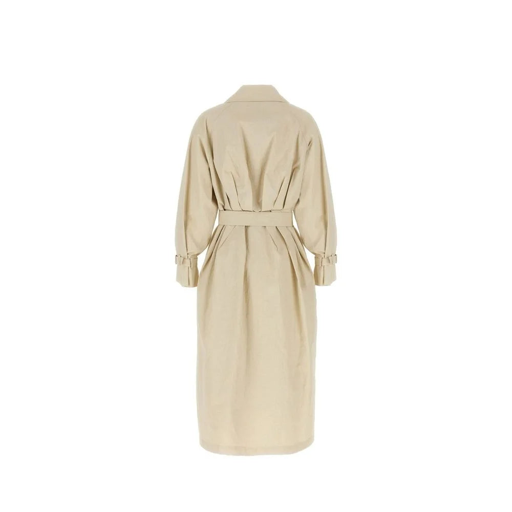 Max Mara Beige Cotton Coat - 40