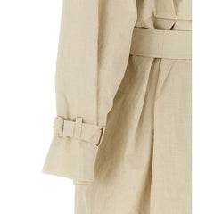 Max Mara Beige Cotton Coat - 40