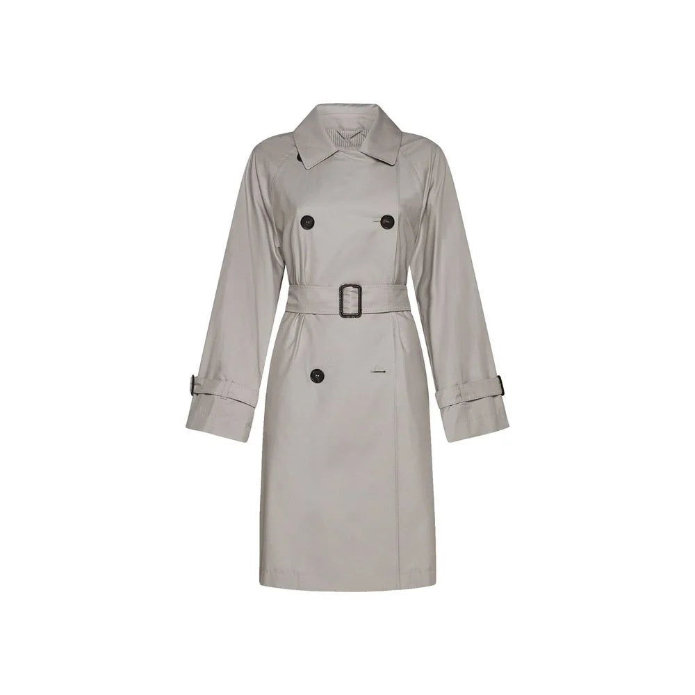 Max Mara Beige Cotton Coat - IT46 | S