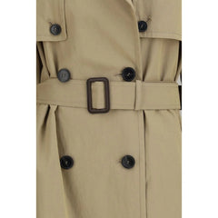 Max Mara Beige Cotton Trench Coat - IT38 | S