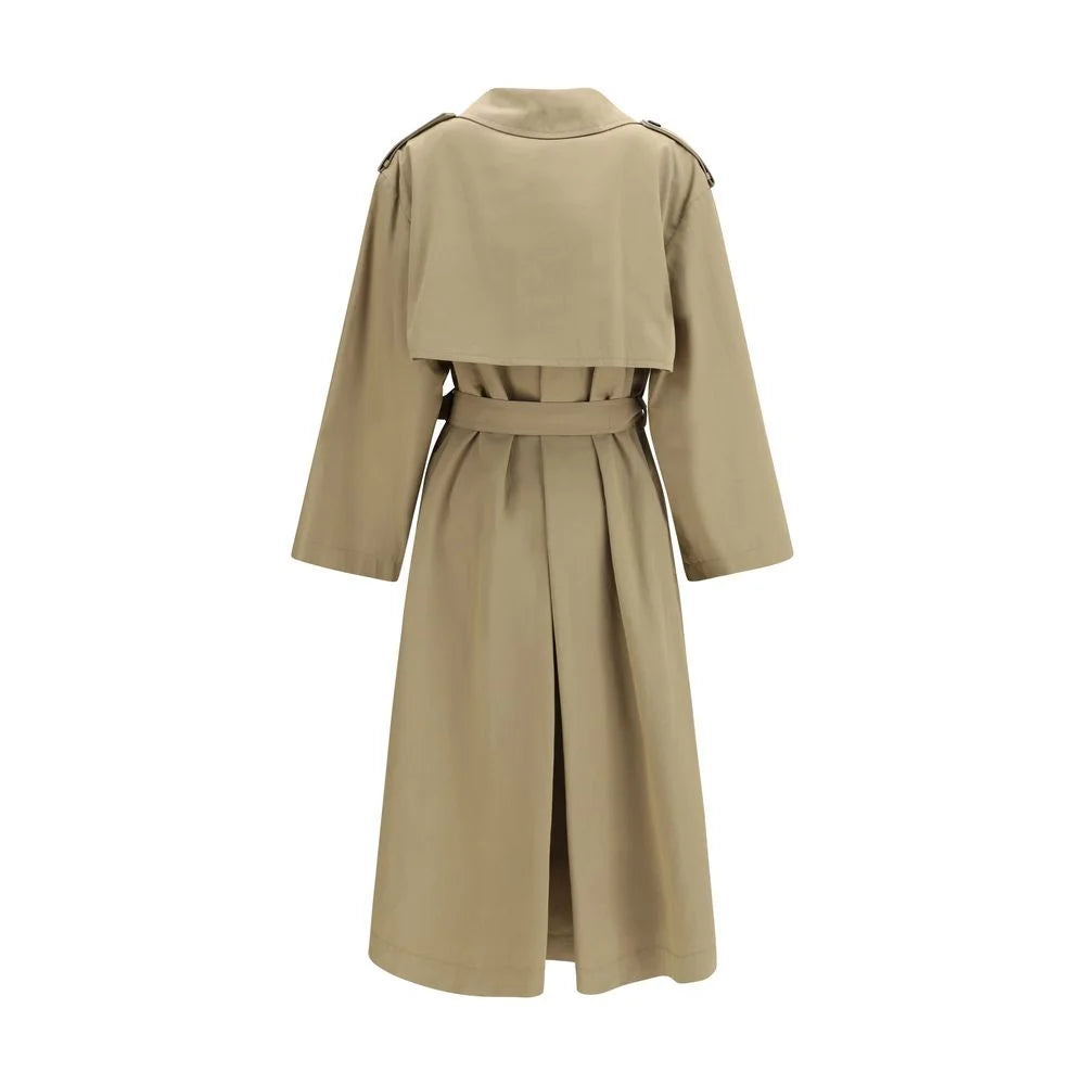 Max Mara Beige Cotton Trench Coat - IT38 | S