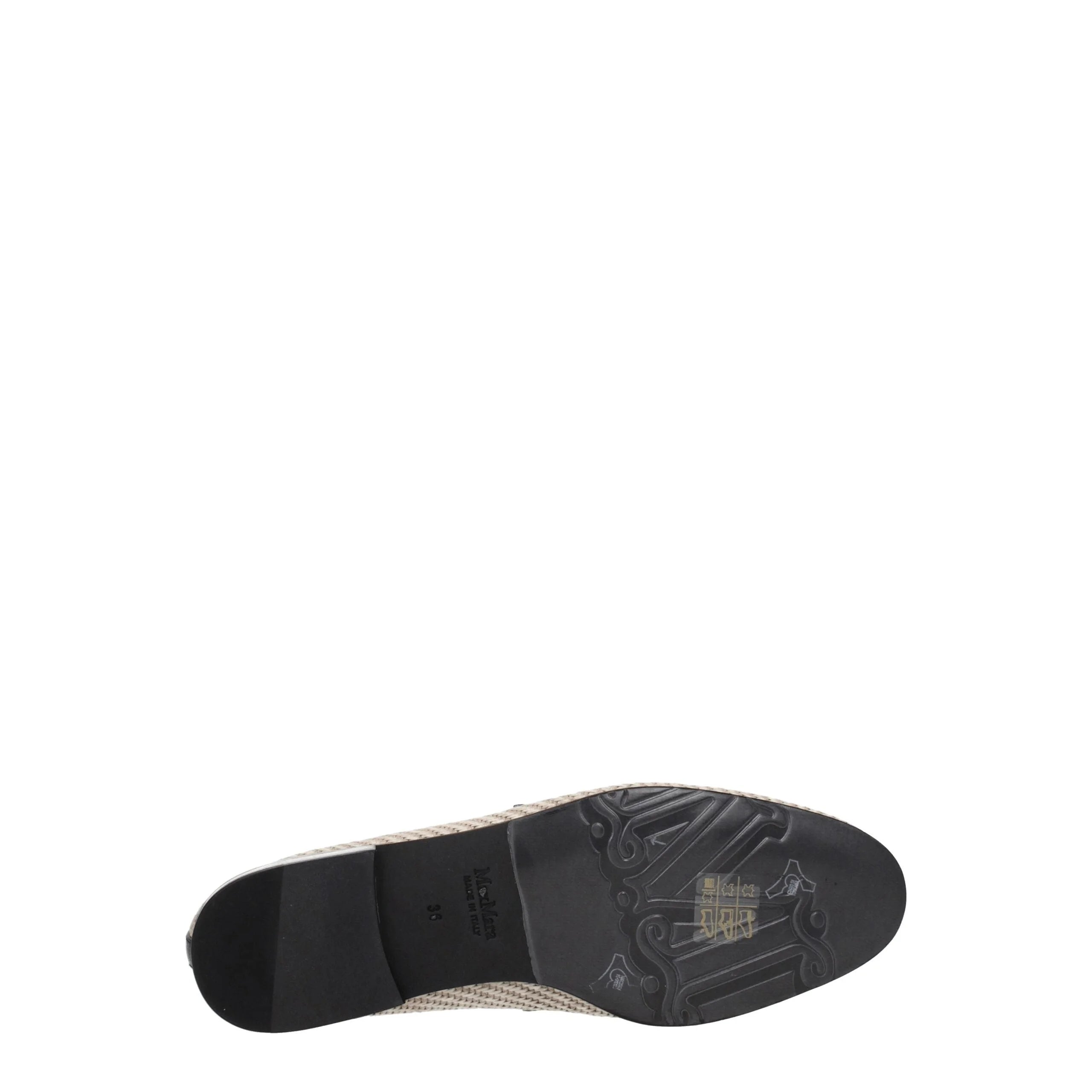 Max Mara Beige Fabric Slip-On Loafers - EU36/US6