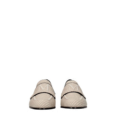 Max Mara Beige Fabric Slip-On Loafers - EU36/US6