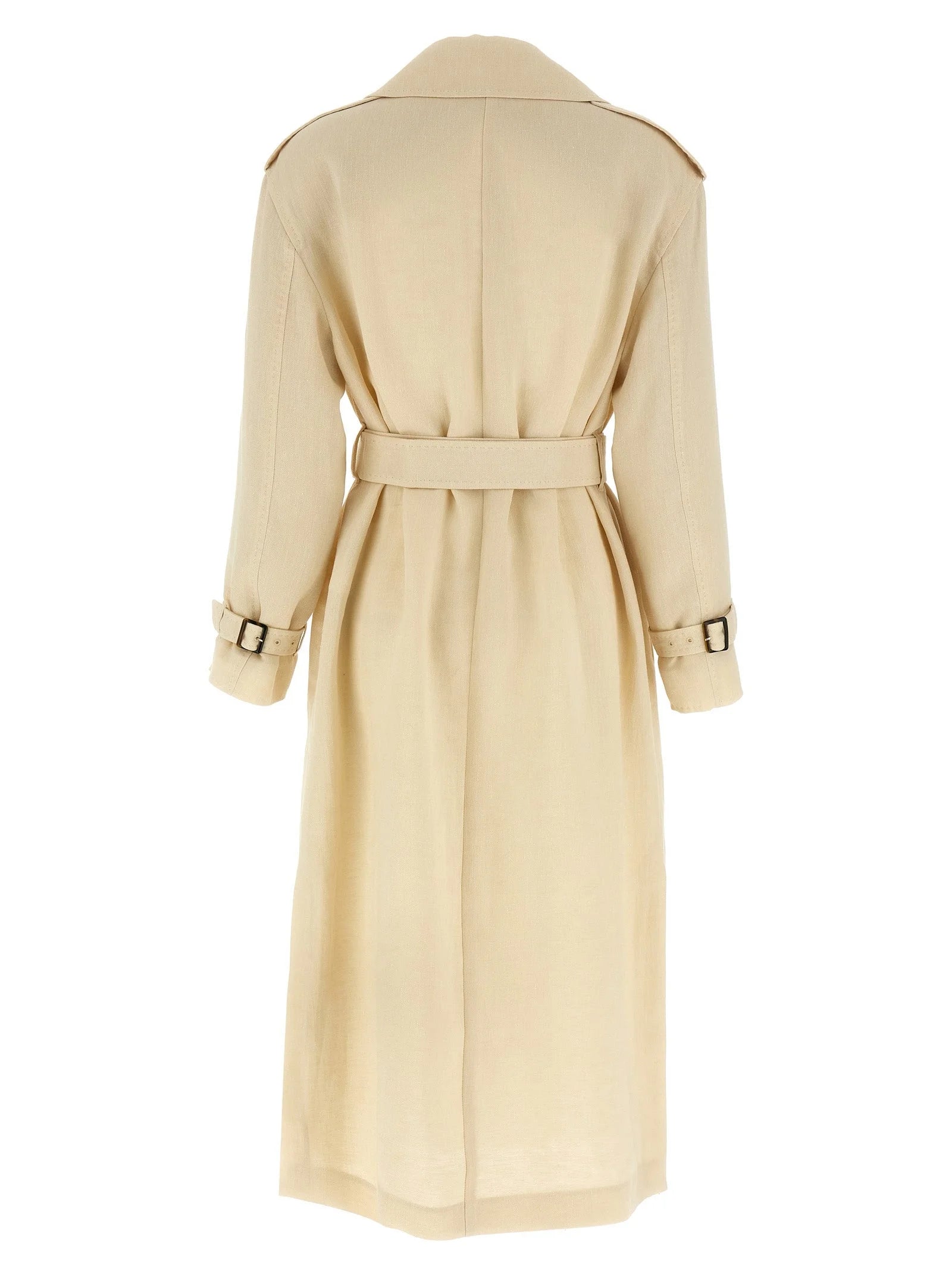 Max Mara Beige Flax Coat - IT40
