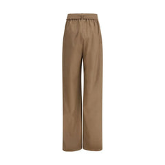 Max Mara Beige Fleece Wool Casual Pants - IT38 | S