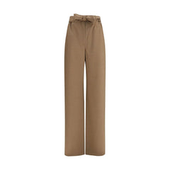 Max Mara Beige Fleece Wool Casual Pants - IT38 | S