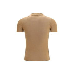 Max Mara Beige Fleece Wool Dress Shirt