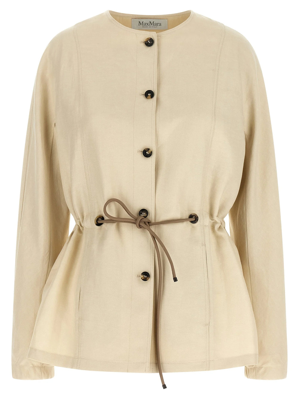Max Mara Beige Linen Blazer