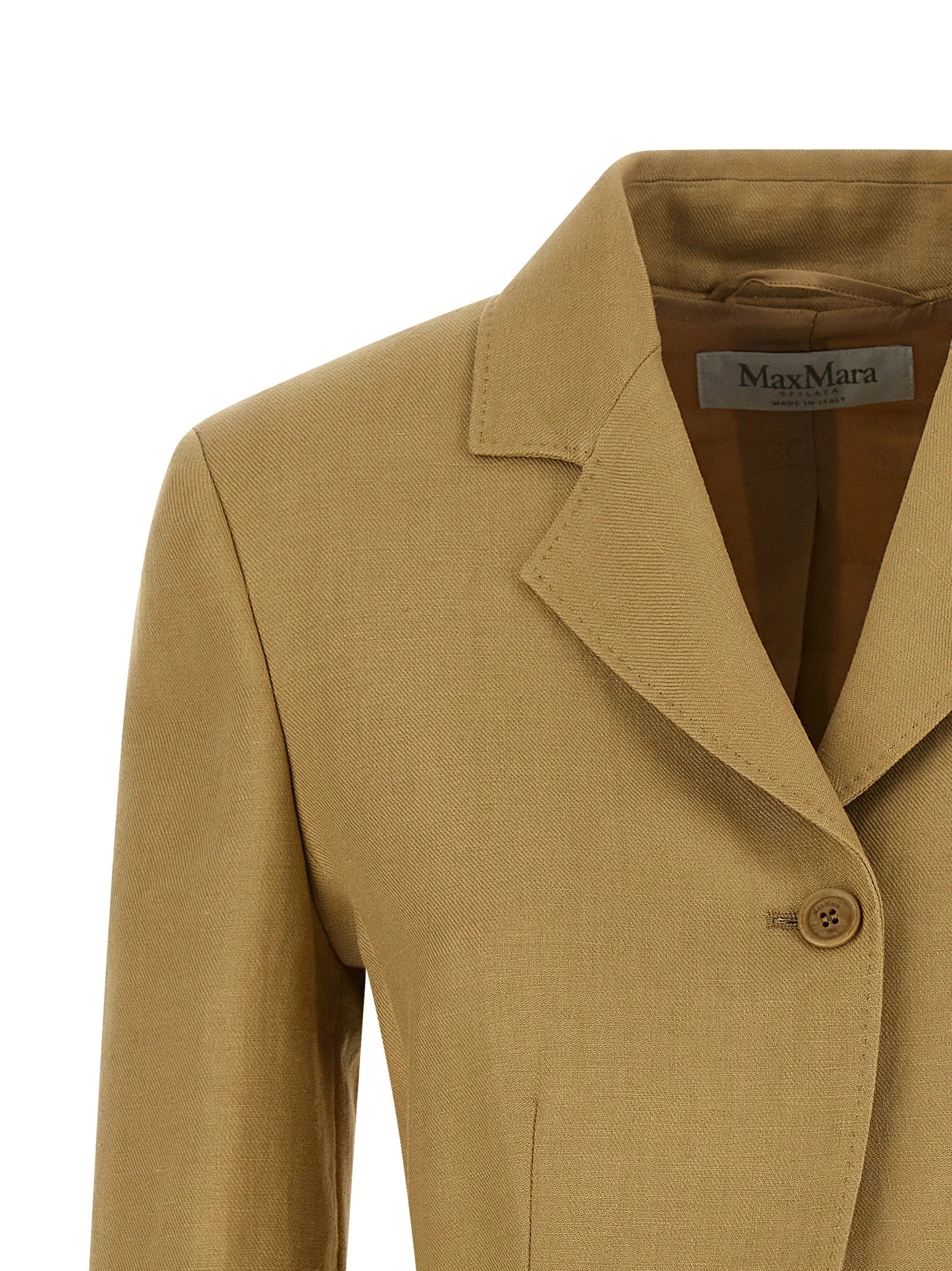 Max Mara Beige Linen Blazer - IT38