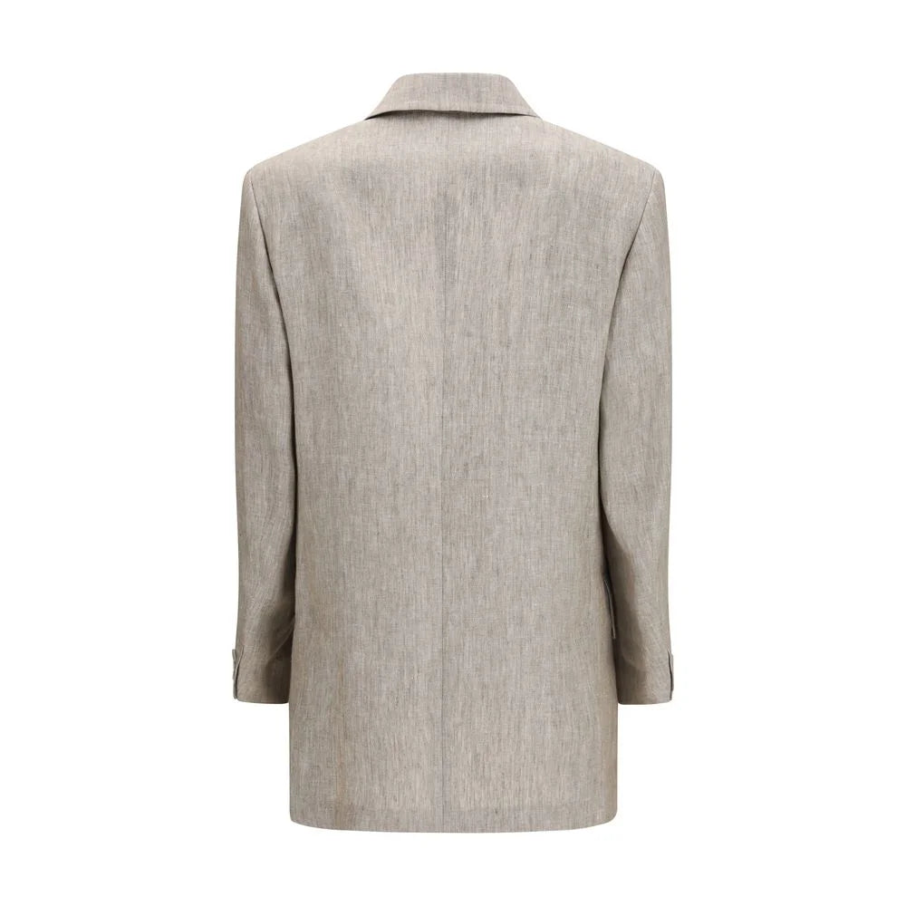 Max Mara Beige Linen Blazer - IT42 | L