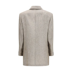Max Mara Beige Linen Blazer - IT42 | L